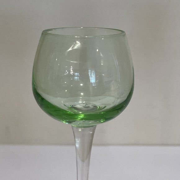 4 Cellini Crystal Stemware Italy Cordial Glasses Handblown Long Stem Multicolor - Picture 4 of 11